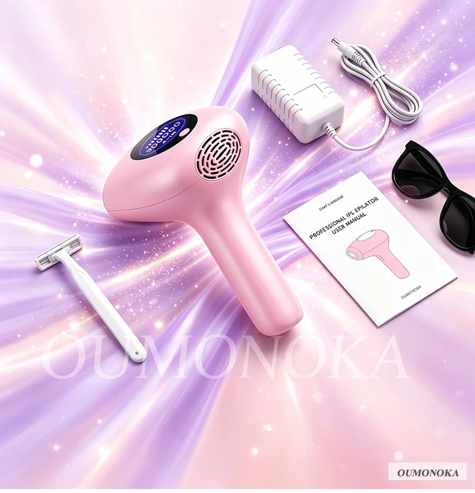 IPL Laser Hair Removal Device – Permanent At-Home Epilator for Face, Body & Bikini | All Skin Tones