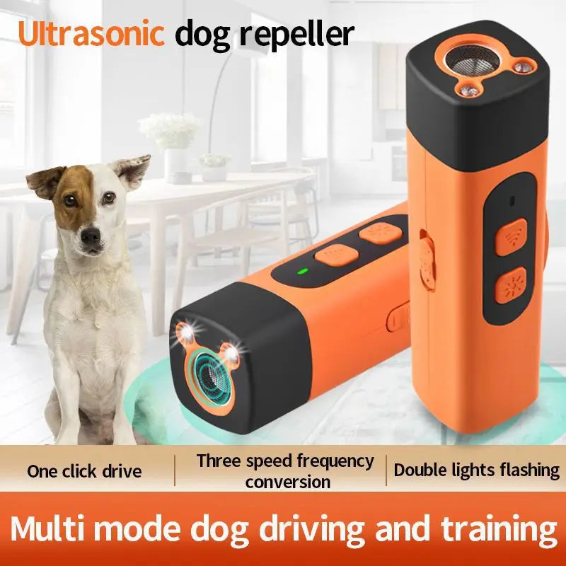 Ultrasonic Dog Bark Deterrent – Rechargeable Anti-Barking Training Device