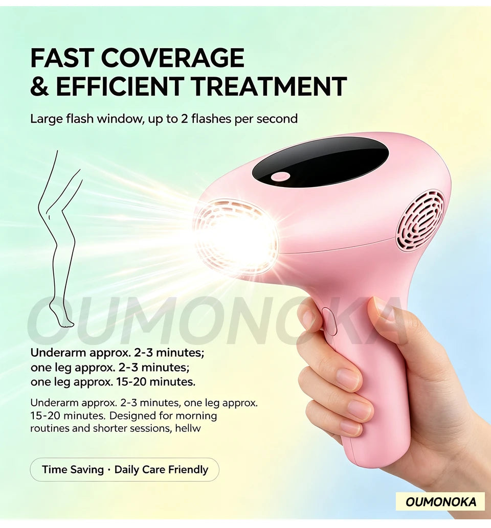 IPL Laser Hair Removal Device – Permanent At-Home Epilator for Face, Body & Bikini | All Skin Tones