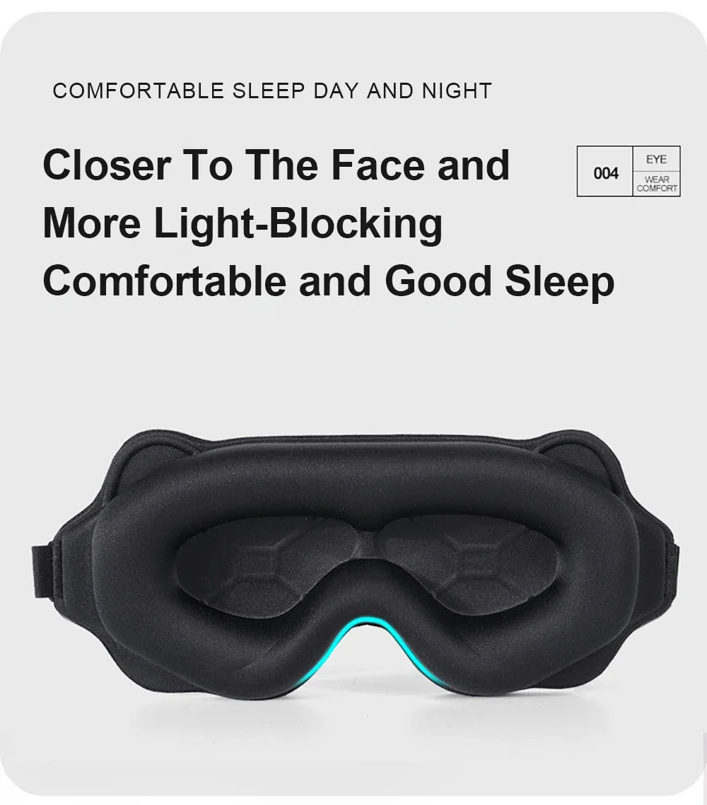 3D Sleep Mask – Contoured Eye Mask for Total Blackout & Deep Sleep