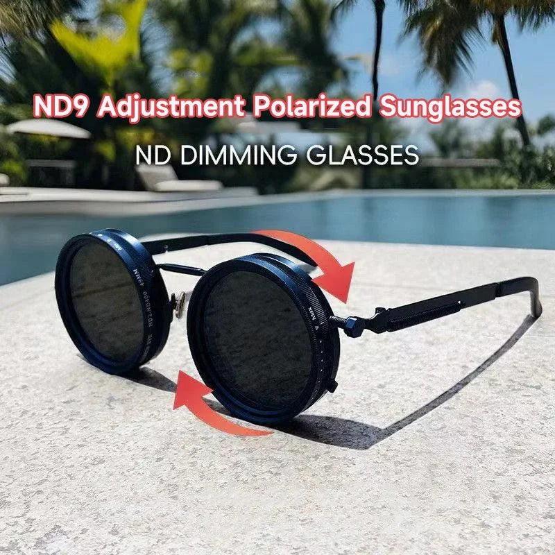 Polarized Sunglasses – UV400 Round Retro Punk Shades for Men & Women | Outdoor Sport Eyewear