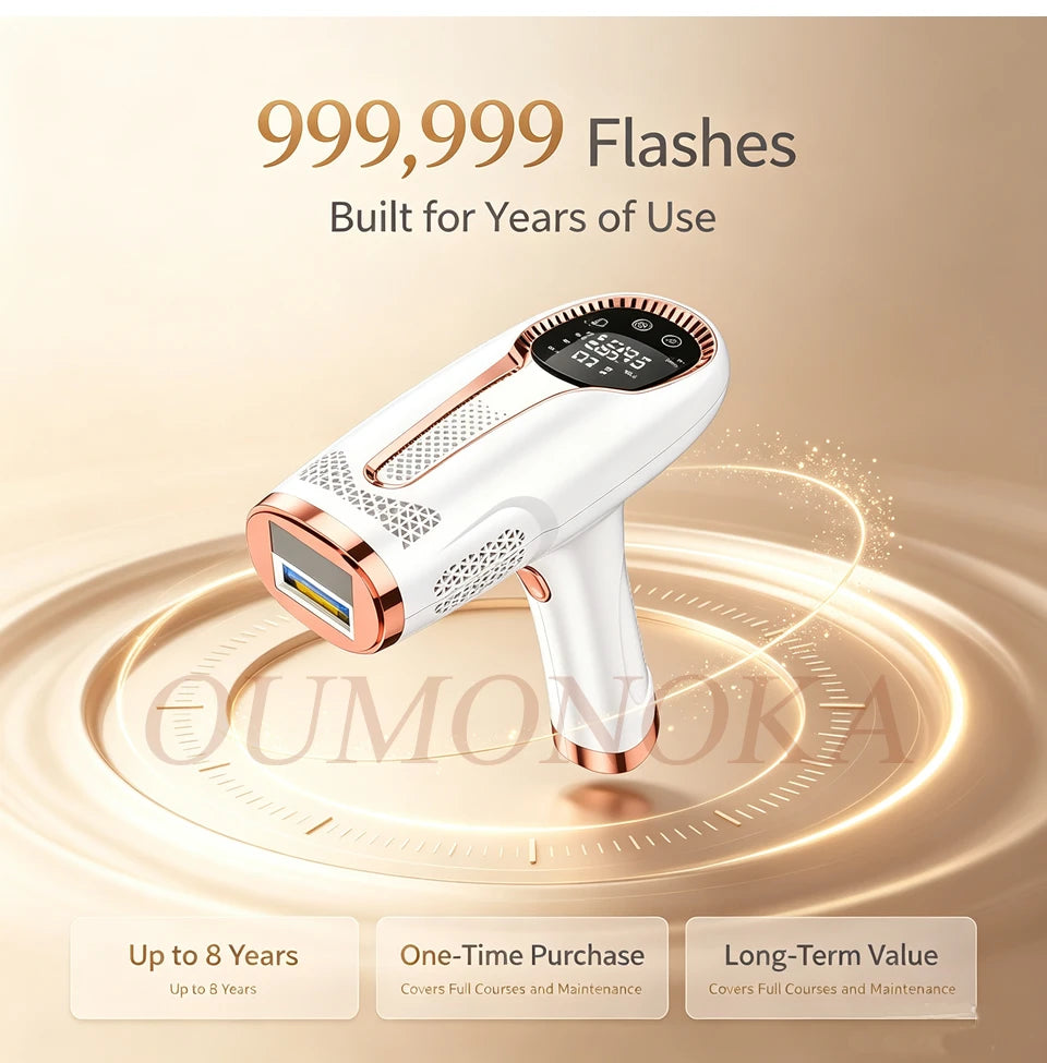 IPL Laser Hair Removal Device – Permanent At-Home Epilator for Face, Body & Bikini | All Skin Tones