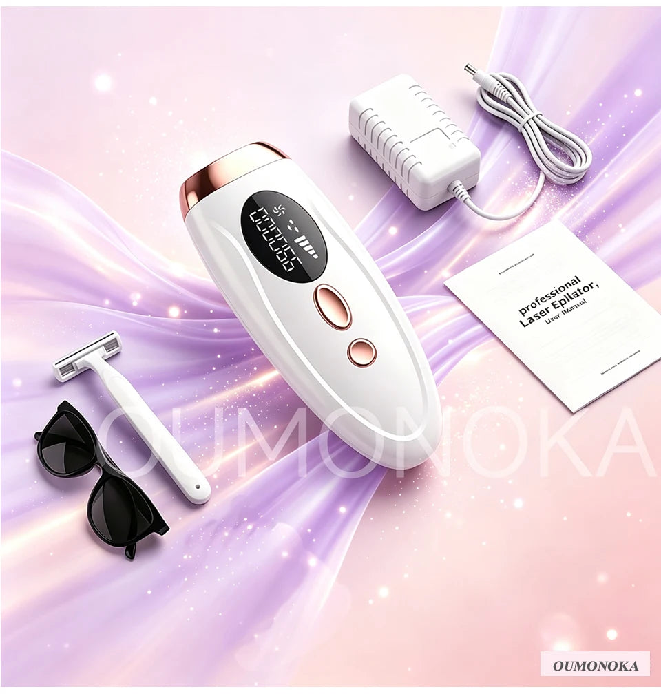 IPL Laser Hair Removal Device – Permanent At-Home Epilator for Face, Body & Bikini | All Skin Tones