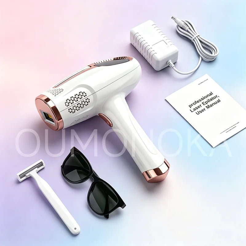 IPL Laser Hair Removal Device – Permanent At-Home Epilator for Face, Body & Bikini | All Skin Tones