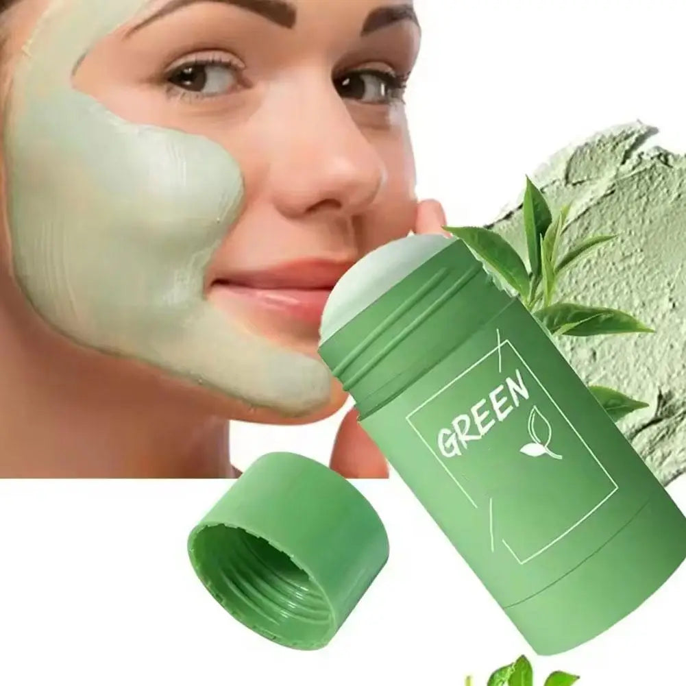 Green Tea Clay Mask Stick – Deep Pore Cleansing, Acne & Blackhead Control | Face Mask for All Skin Types