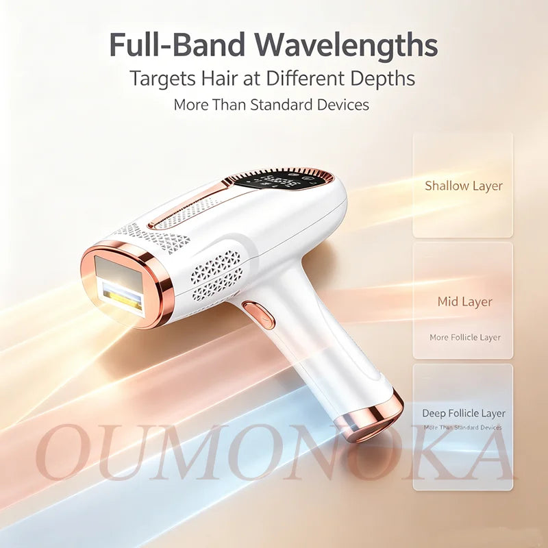 IPL Laser Hair Removal Device – Permanent At-Home Epilator for Face, Body & Bikini | All Skin Tones