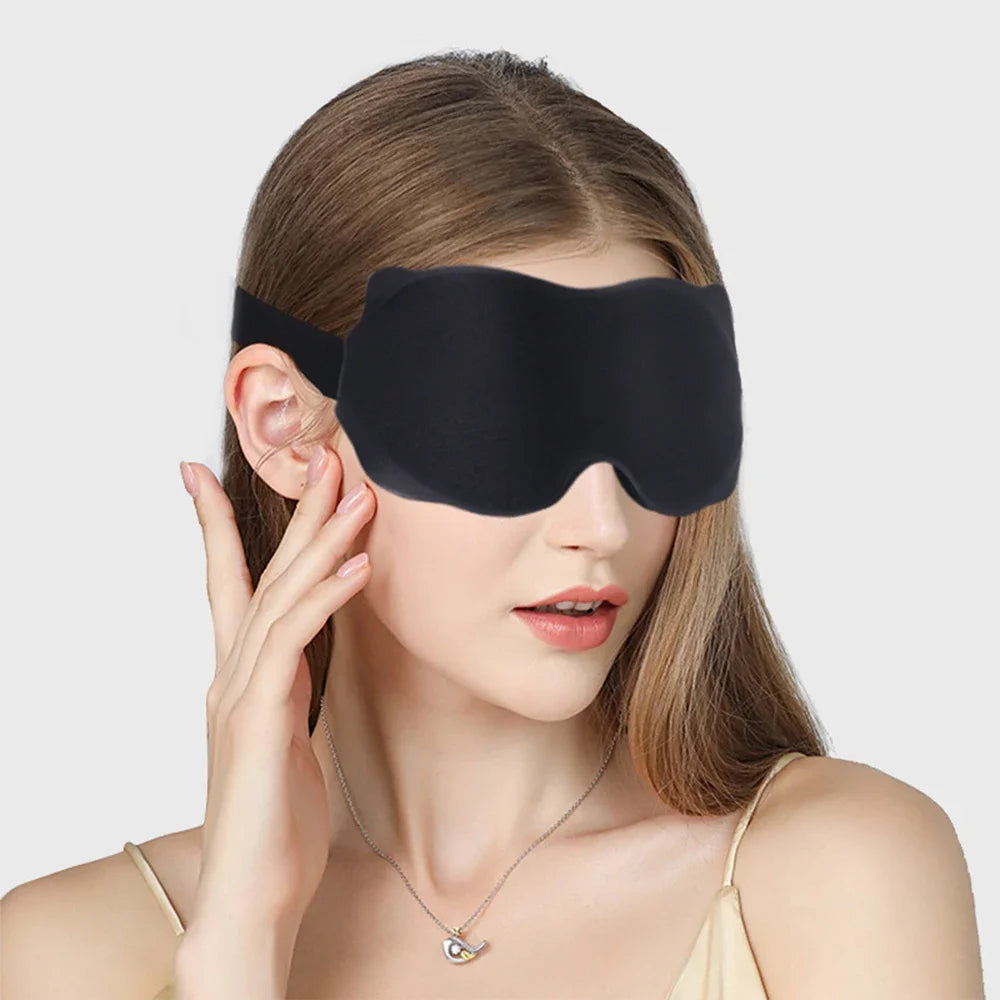 3D Sleep Mask – Contoured Eye Mask for Total Blackout & Deep Sleep