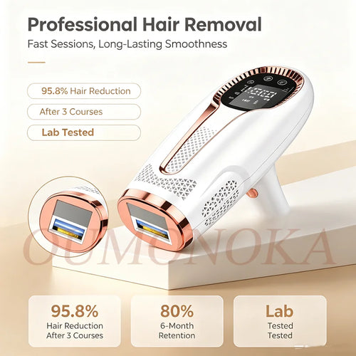 IPL Laser Hair Removal Device – Permanent At-Home Epilator for Face, Body & Bikini | All Skin Tones