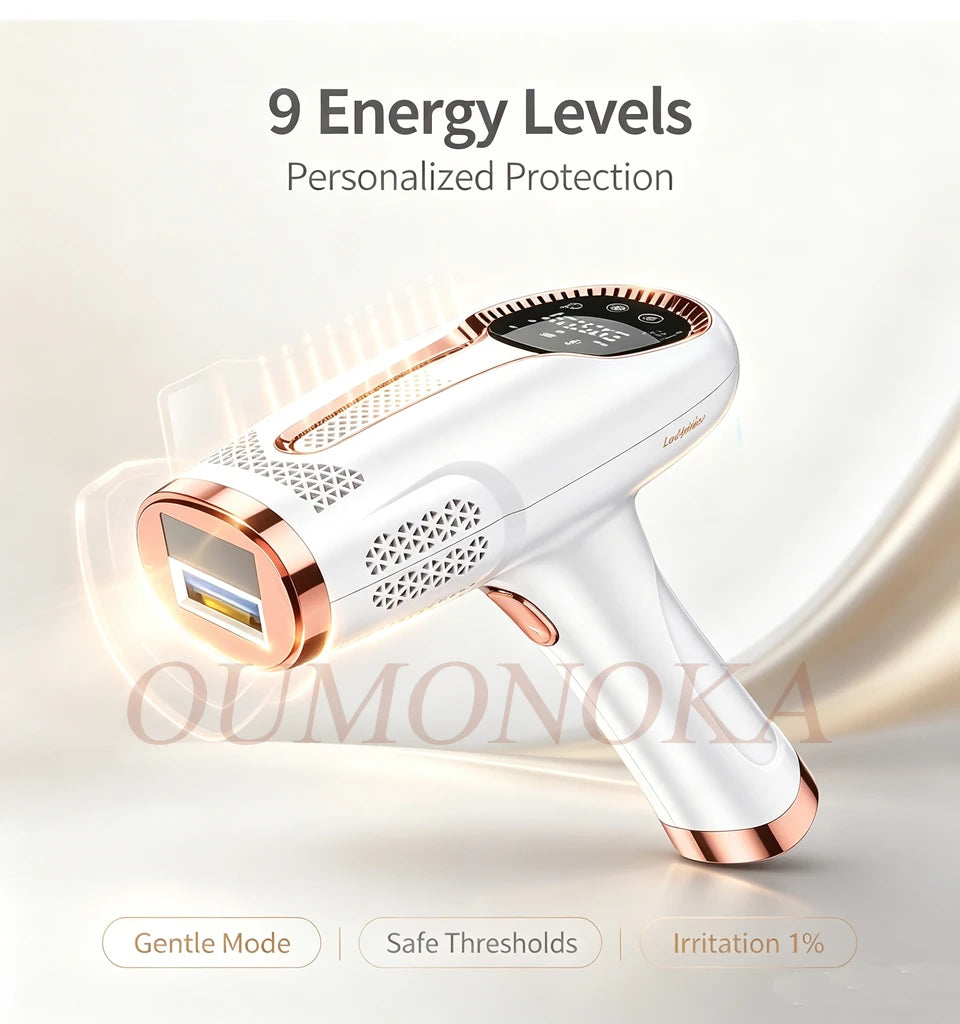IPL Laser Hair Removal Device – Permanent At-Home Epilator for Face, Body & Bikini | All Skin Tones