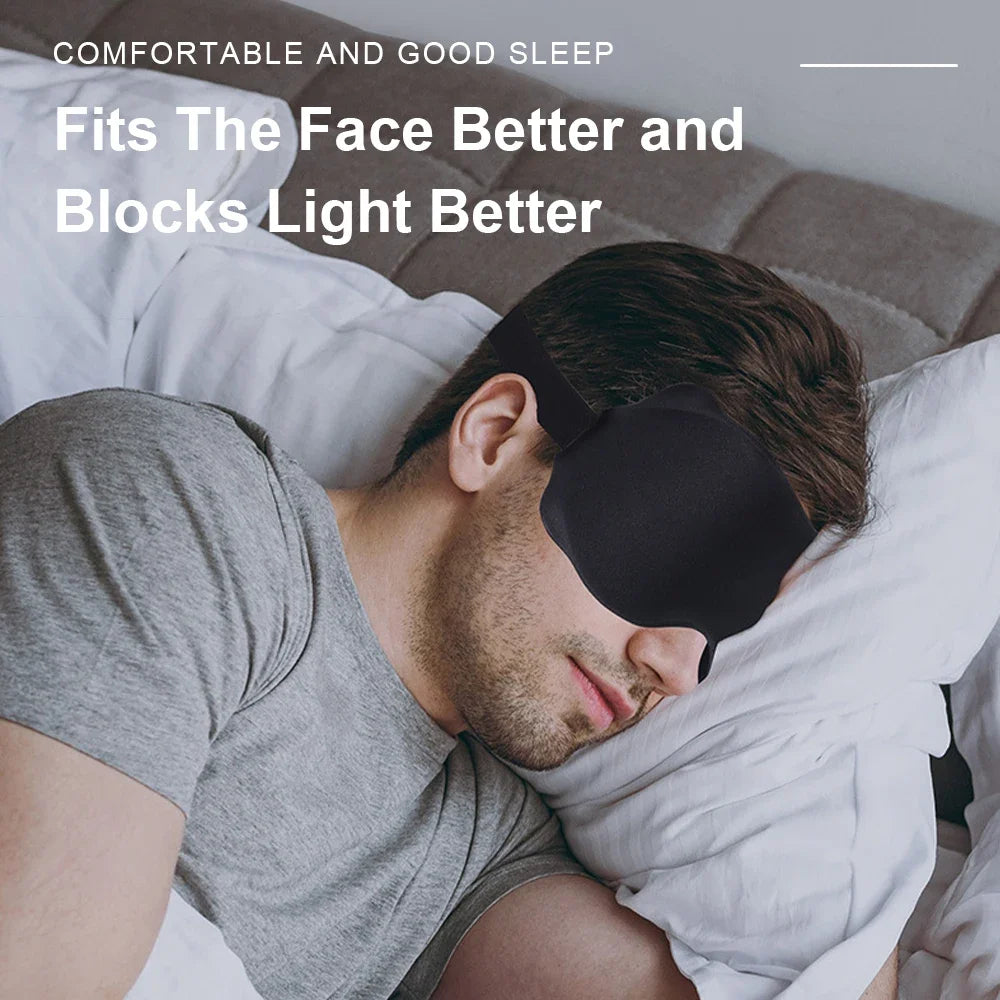 3D Sleep Mask – Contoured Eye Mask for Total Blackout & Deep Sleep