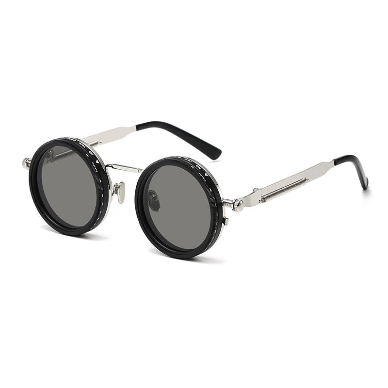 Polarized Sunglasses – UV400 Round Retro Punk Shades for Men & Women | Outdoor Sport Eyewear