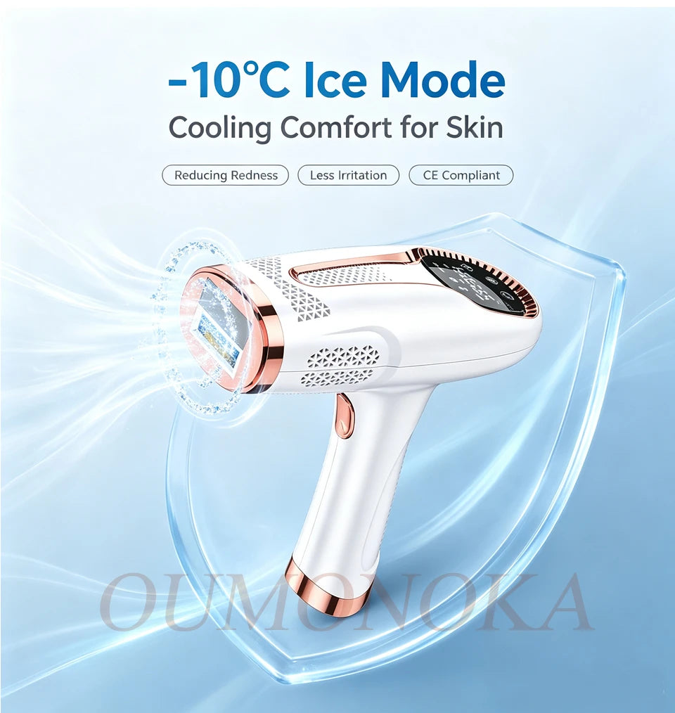IPL Laser Hair Removal Device – Permanent At-Home Epilator for Face, Body & Bikini | All Skin Tones