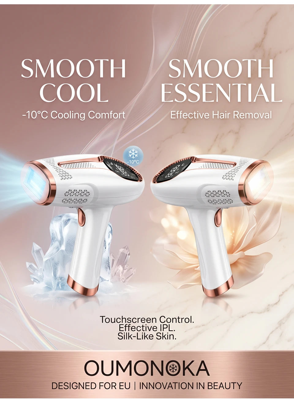 IPL Laser Hair Removal Device – Permanent At-Home Epilator for Face, Body & Bikini | All Skin Tones