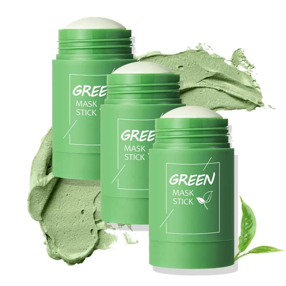 Green Tea Clay Mask Stick – Deep Pore Cleansing, Acne & Blackhead Control | Face Mask for All Skin Types