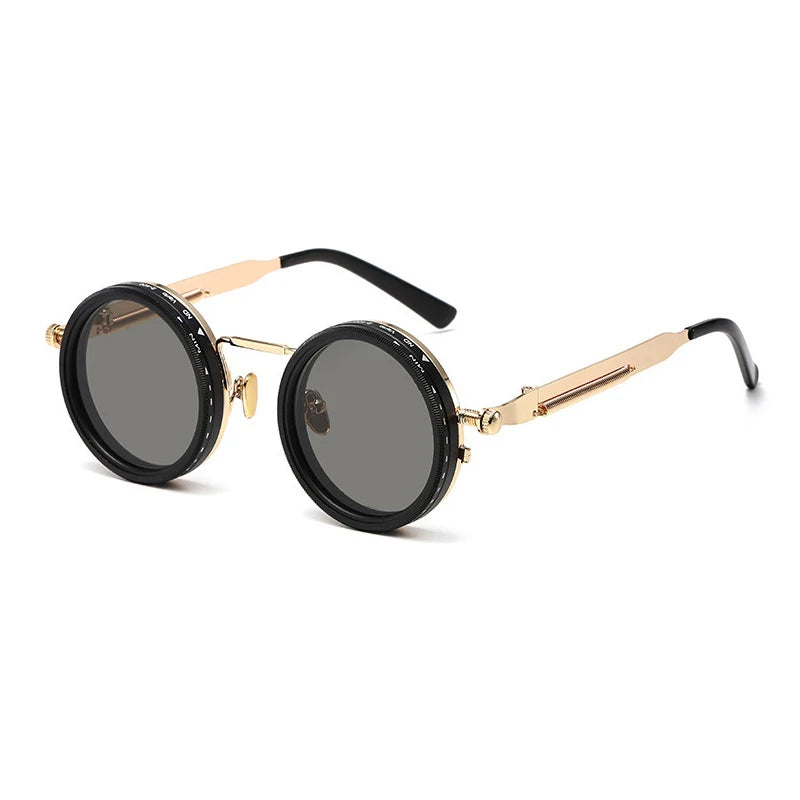 Polarized Sunglasses – UV400 Round Retro Punk Shades for Men & Women | Outdoor Sport Eyewear