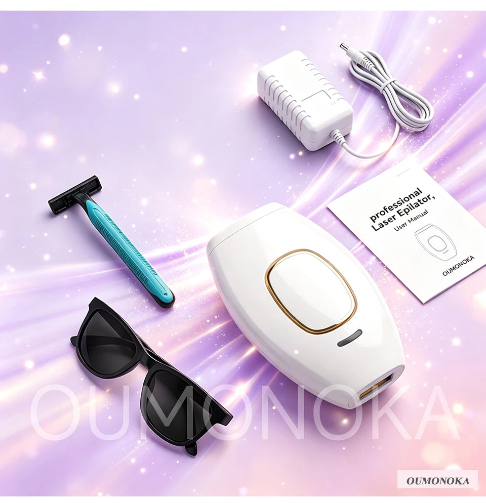 IPL Laser Hair Removal Device – Permanent At-Home Epilator for Face, Body & Bikini | All Skin Tones