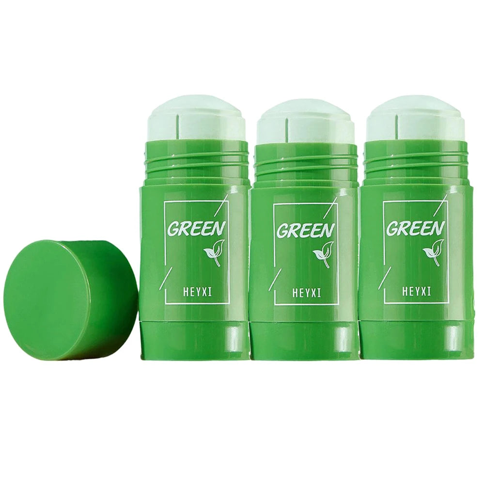 Green Tea Clay Mask Stick – Deep Pore Cleansing, Acne & Blackhead Control | Face Mask for All Skin Types