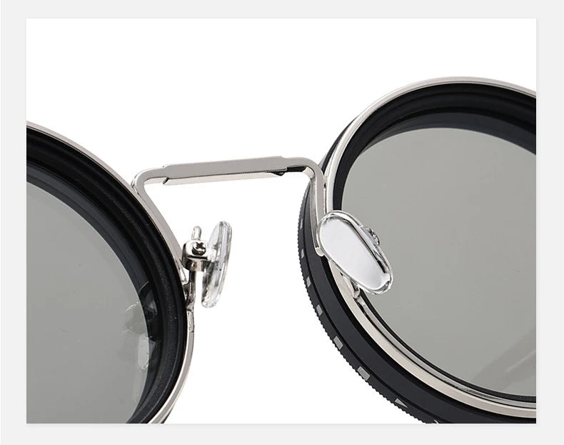 Polarized Sunglasses – UV400 Round Retro Punk Shades for Men & Women | Outdoor Sport Eyewear
