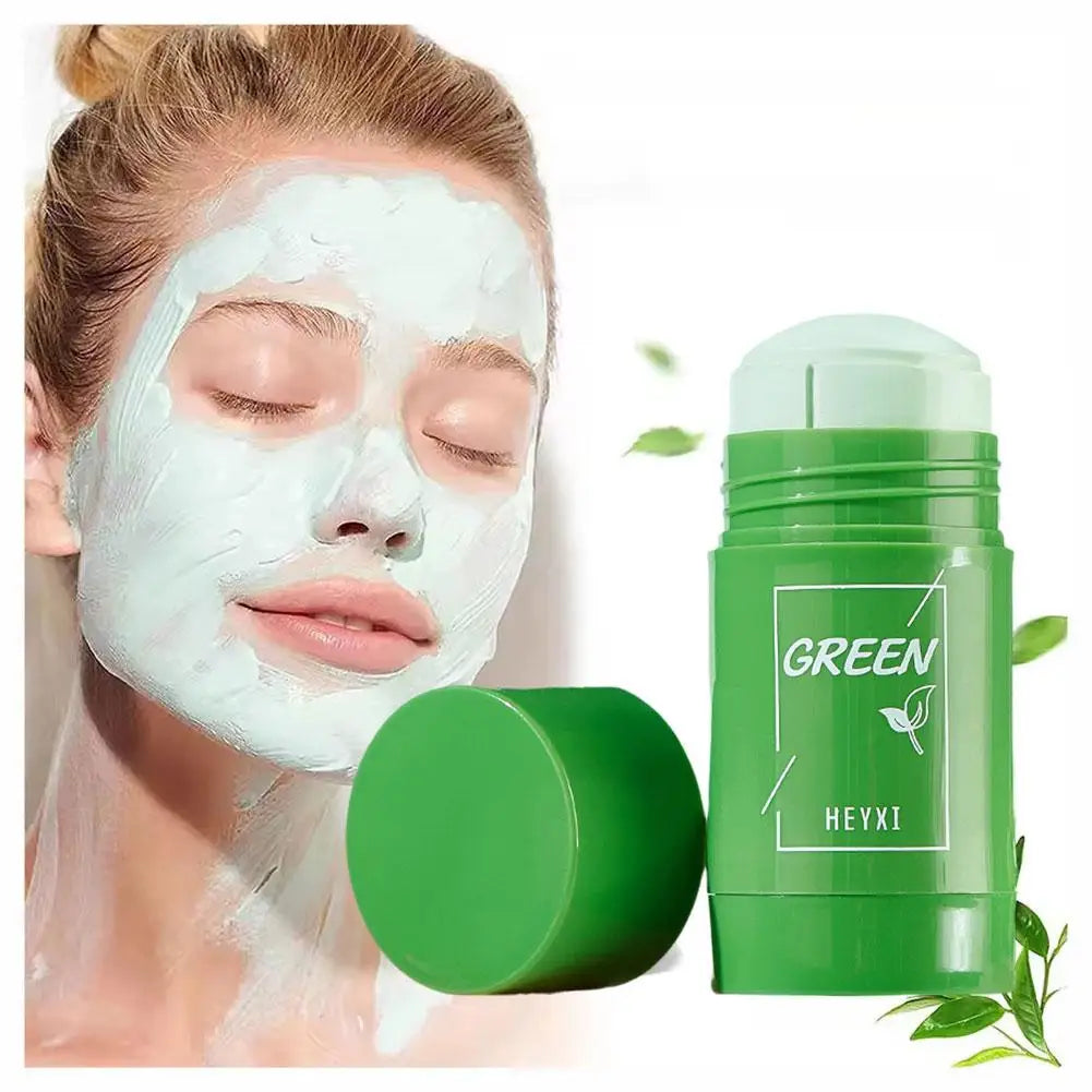 Green Tea Clay Mask Stick – Deep Pore Cleansing, Acne & Blackhead Control | Face Mask for All Skin Types