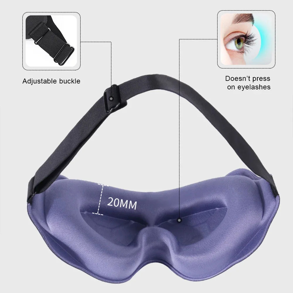 3D Sleep Mask – Contoured Eye Mask for Total Blackout & Deep Sleep