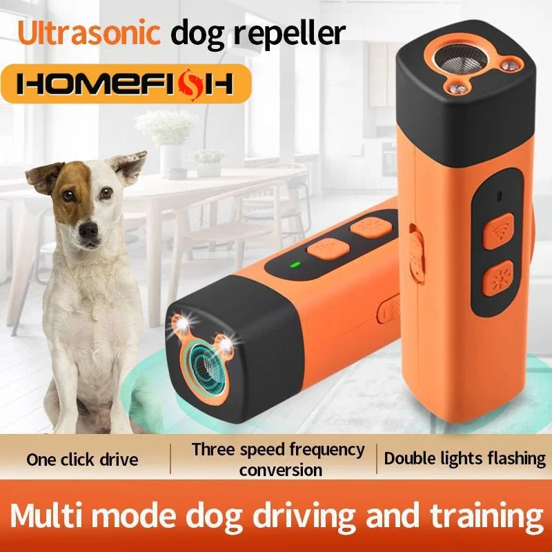 Ultrasonic Dog Bark Deterrent – Rechargeable Anti-Barking Training Device
