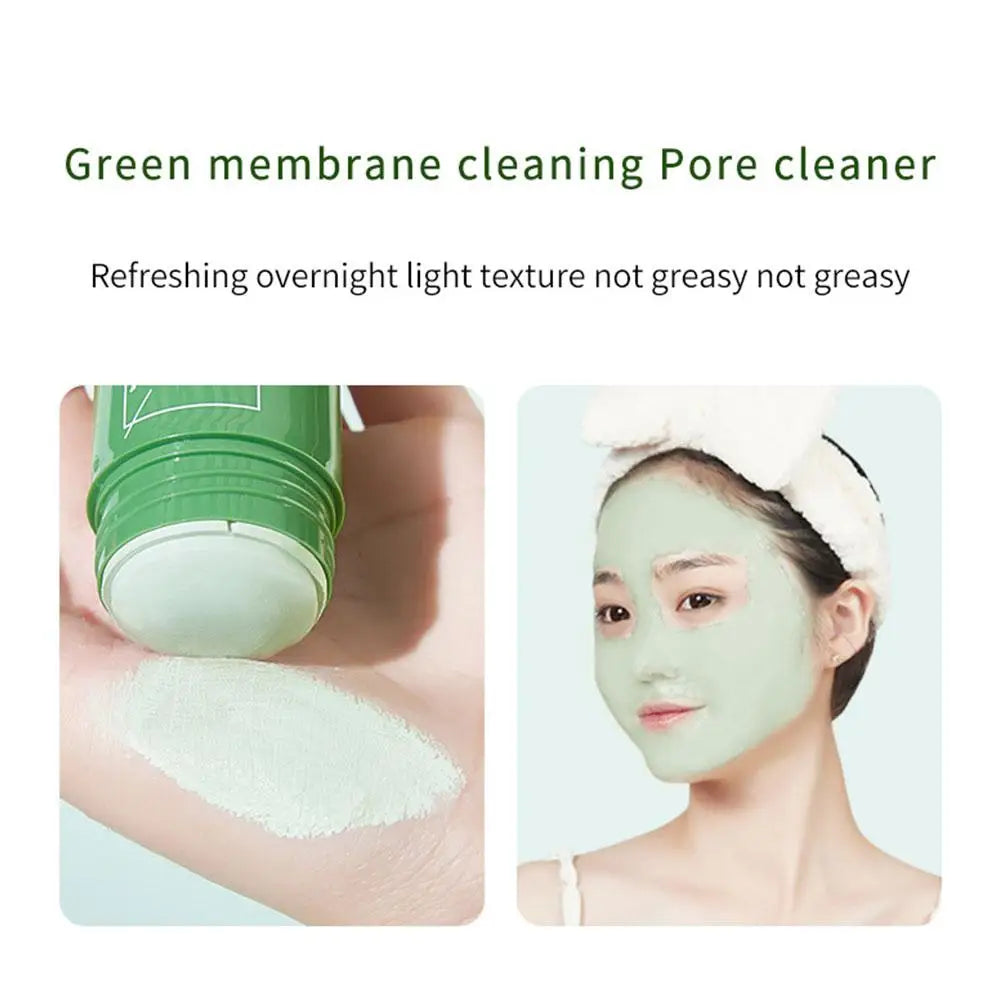 Green Tea Clay Mask Stick – Deep Pore Cleansing, Acne & Blackhead Control | Face Mask for All Skin Types