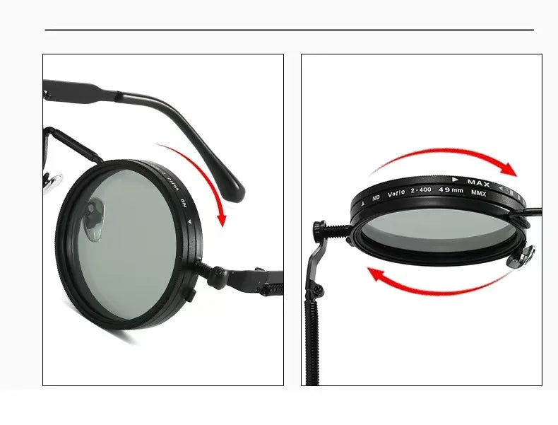 Polarized Sunglasses – UV400 Round Retro Punk Shades for Men & Women | Outdoor Sport Eyewear