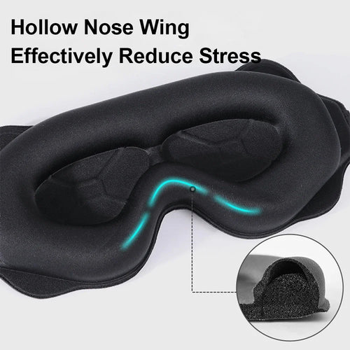 3D Sleep Mask – Contoured Eye Mask for Total Blackout & Deep Sleep